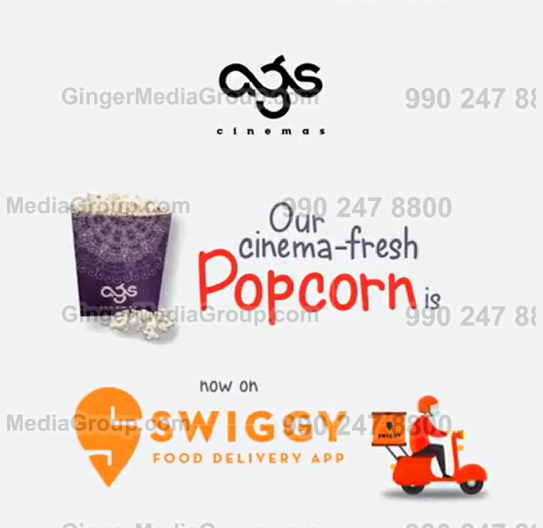 ags cinemas advertising swiggy