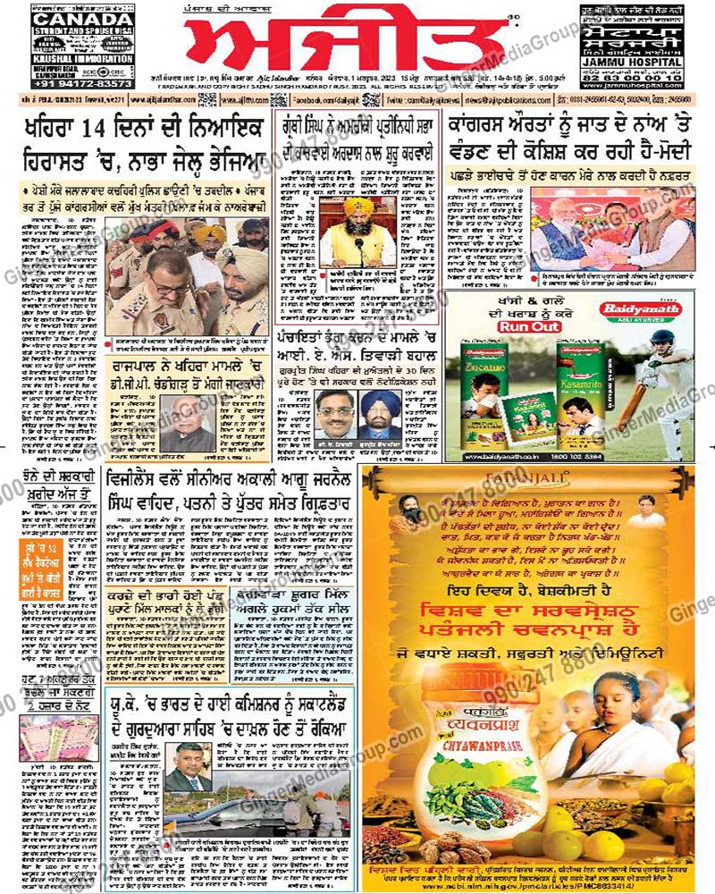 pathanjali advertising ajit newspaper 3