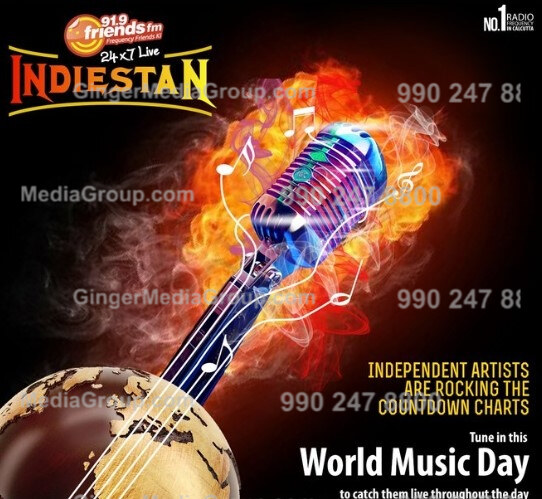 friends fm 919 kolkata radio ads rates world music day