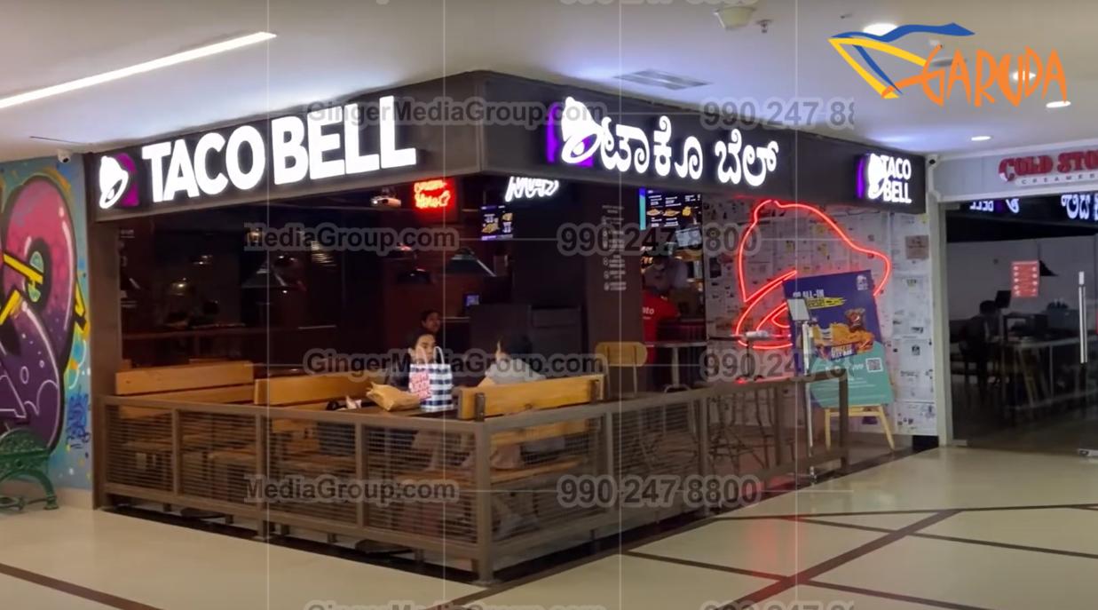 taco bell garuda mall advertising 1