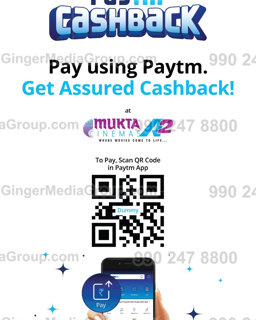 mukta a2 cinemas advertising paytm