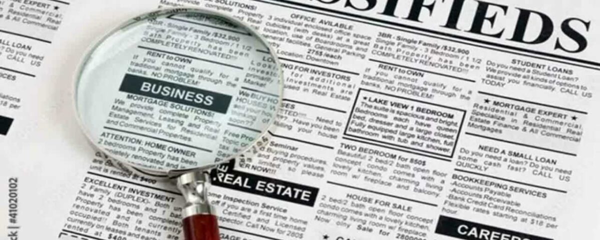 what is classified advertising types and examples