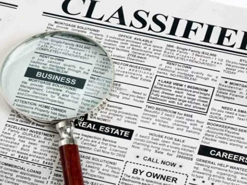 what is classified advertising types and examples