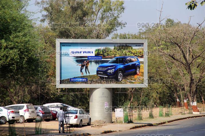 unipole raksha shakti circle gandhinagar gujarat advertising 5